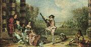 Jean-Antoine Watteau Mezzetin painting